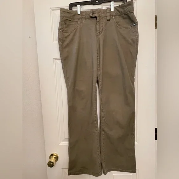 Vintage y2k low-rise Royal Robbins Outdoor Goddess 12 bootcut olive 90s hiking - Picture 2 of 13